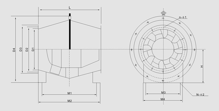 SJG型斜流式通風(fēng)機(jī)主要技術(shù)參數(shù)